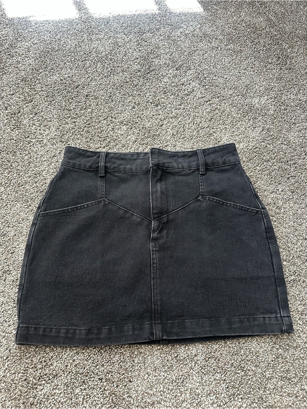 saltwater LUXE Black Denim Mini Skirt